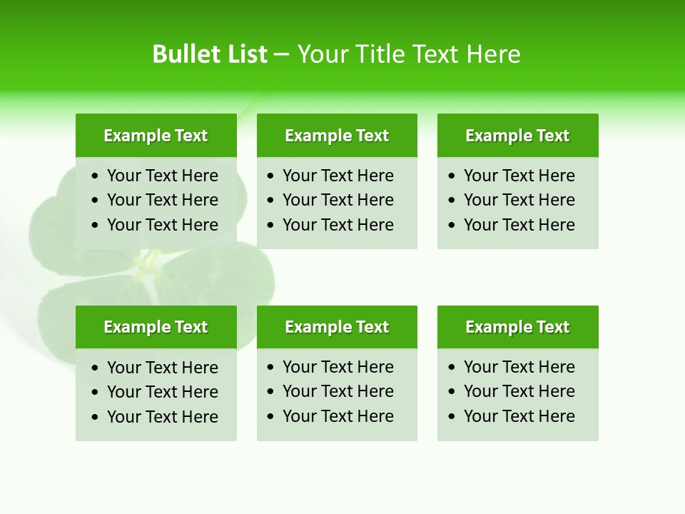 Traditional Luck Leafed PowerPoint Template