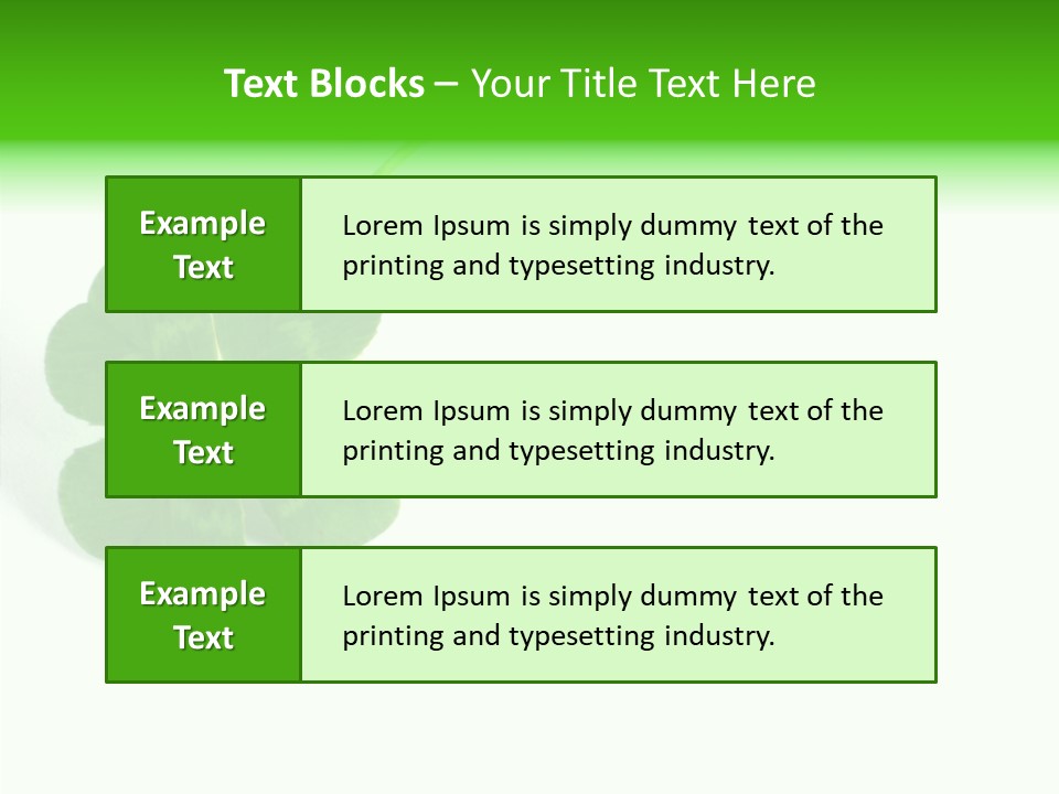 Traditional Luck Leafed PowerPoint Template