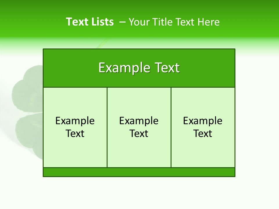 Traditional Luck Leafed PowerPoint Template