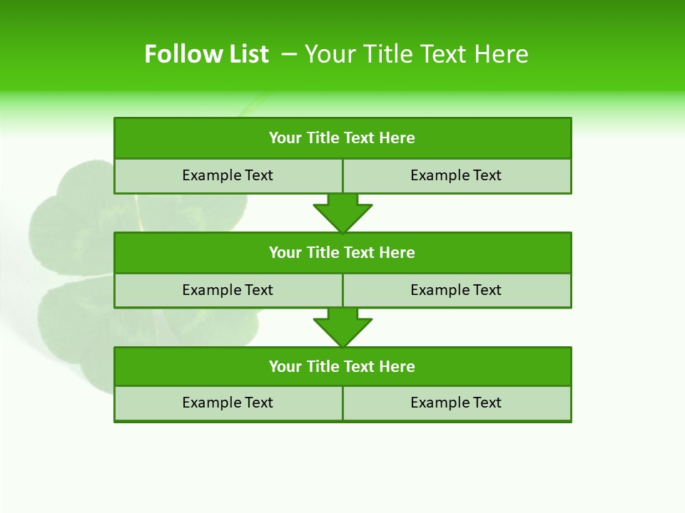 Traditional Luck Leafed PowerPoint Template