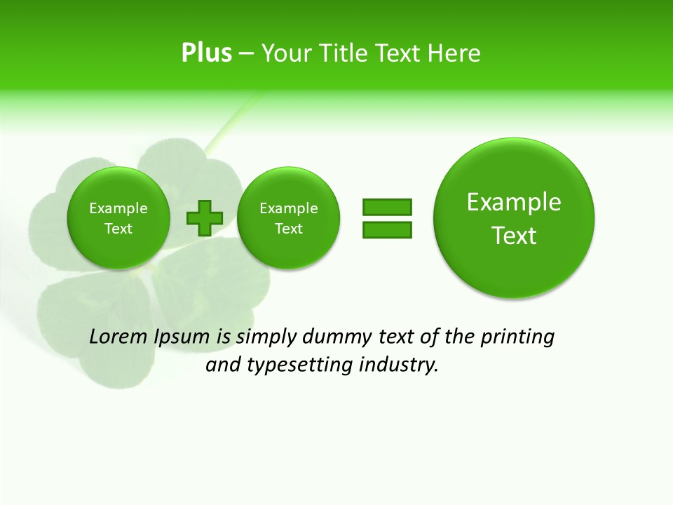 Traditional Luck Leafed PowerPoint Template