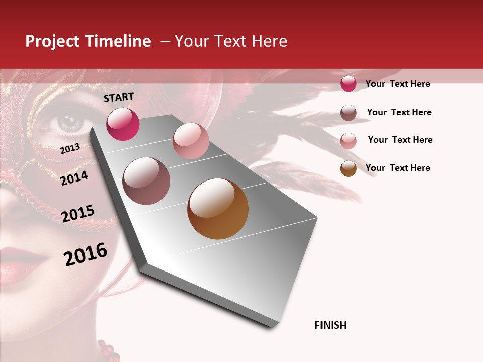 Sexy Model Costume PowerPoint Template