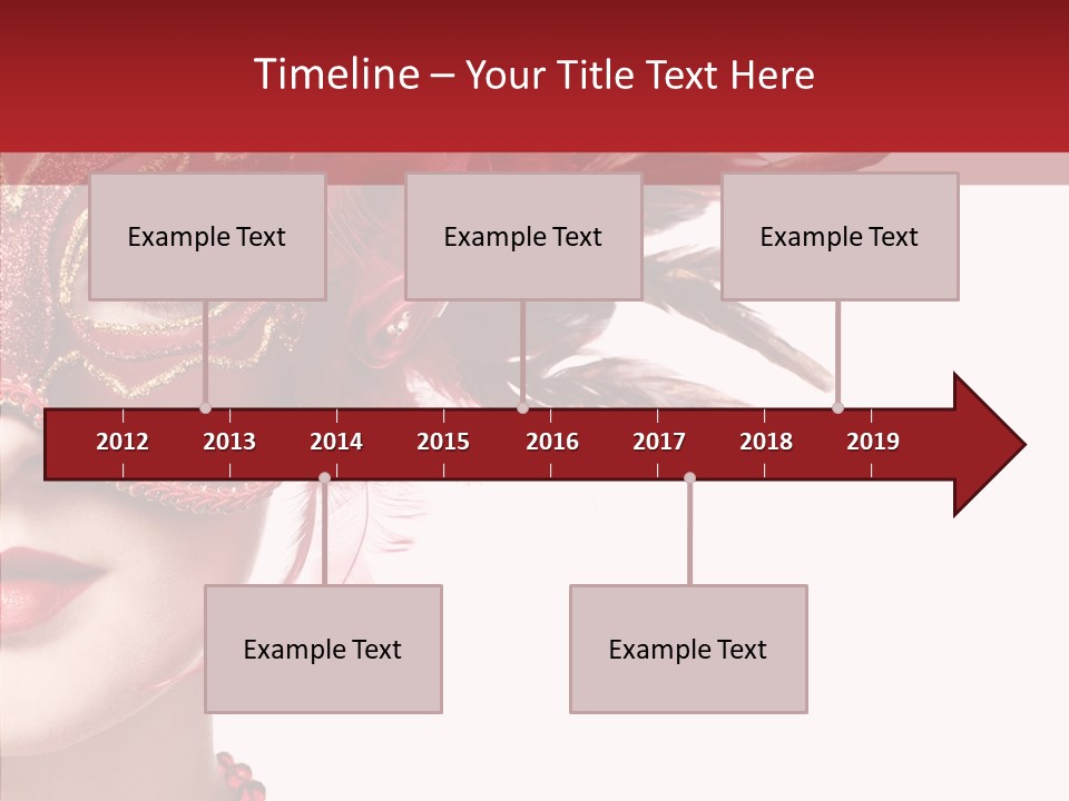 Sexy Model Costume PowerPoint Template