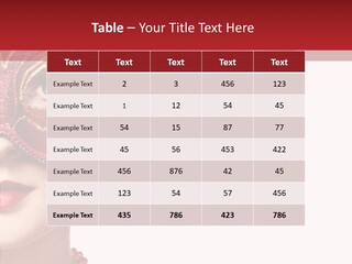 Sexy Model Costume PowerPoint Template