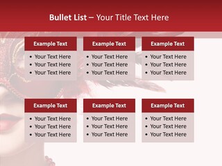 Sexy Model Costume PowerPoint Template