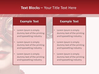 Sexy Model Costume PowerPoint Template