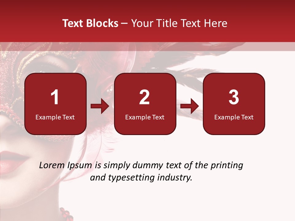 Sexy Model Costume PowerPoint Template