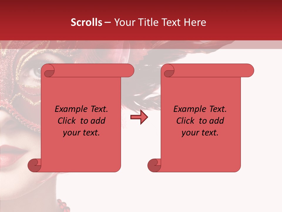 Sexy Model Costume PowerPoint Template