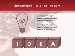 Sexy Model Costume PowerPoint Template