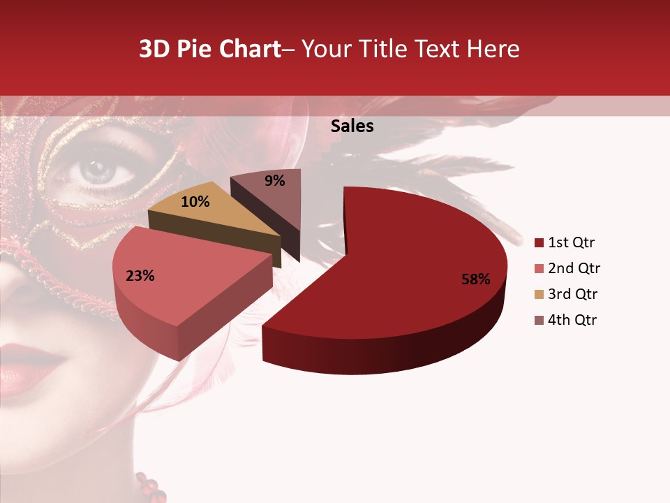 Sexy Model Costume PowerPoint Template
