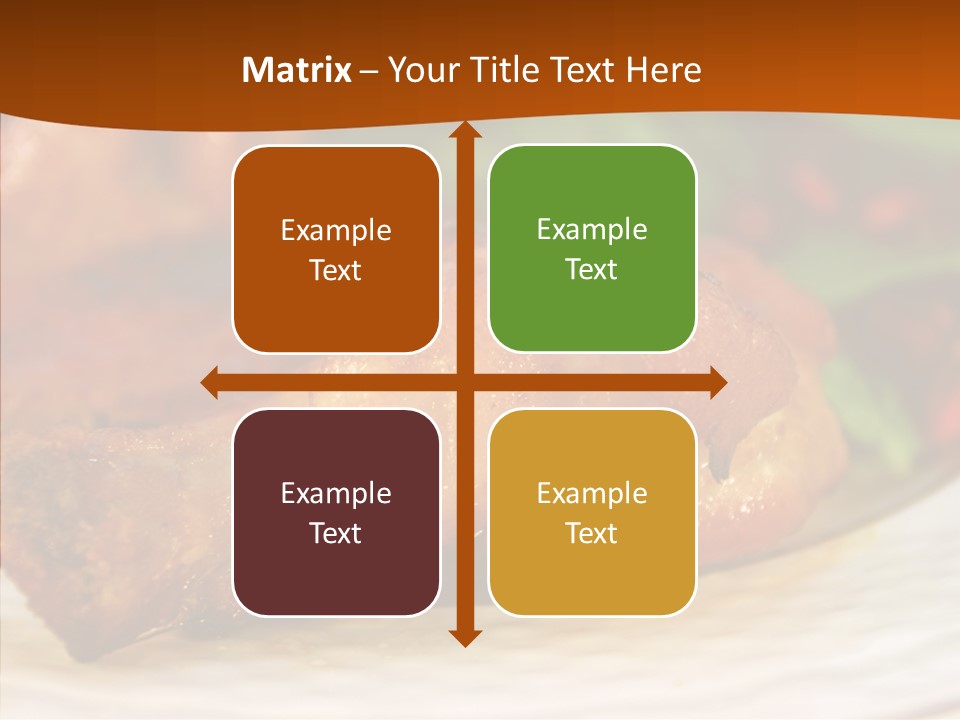 Dinner Entree Nutritional PowerPoint Template