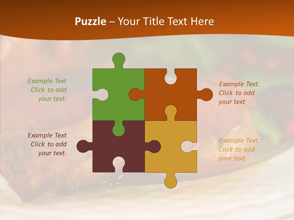 Dinner Entree Nutritional PowerPoint Template