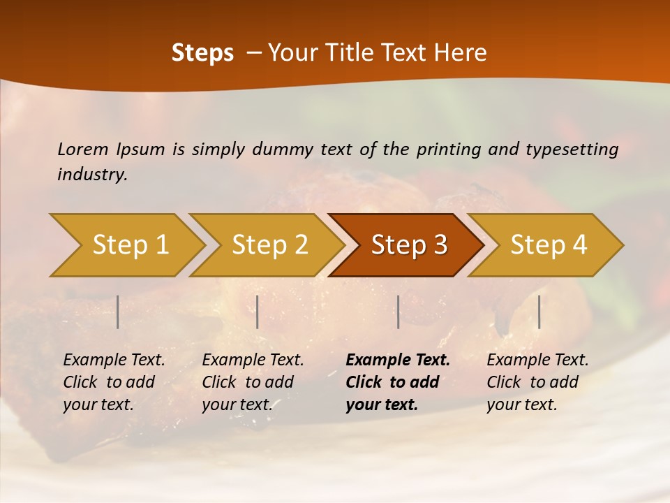 Dinner Entree Nutritional PowerPoint Template
