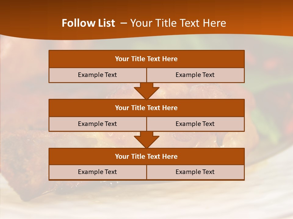 Dinner Entree Nutritional PowerPoint Template