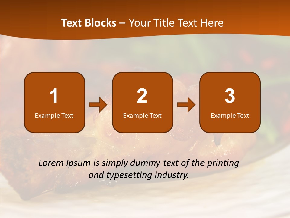 Dinner Entree Nutritional PowerPoint Template