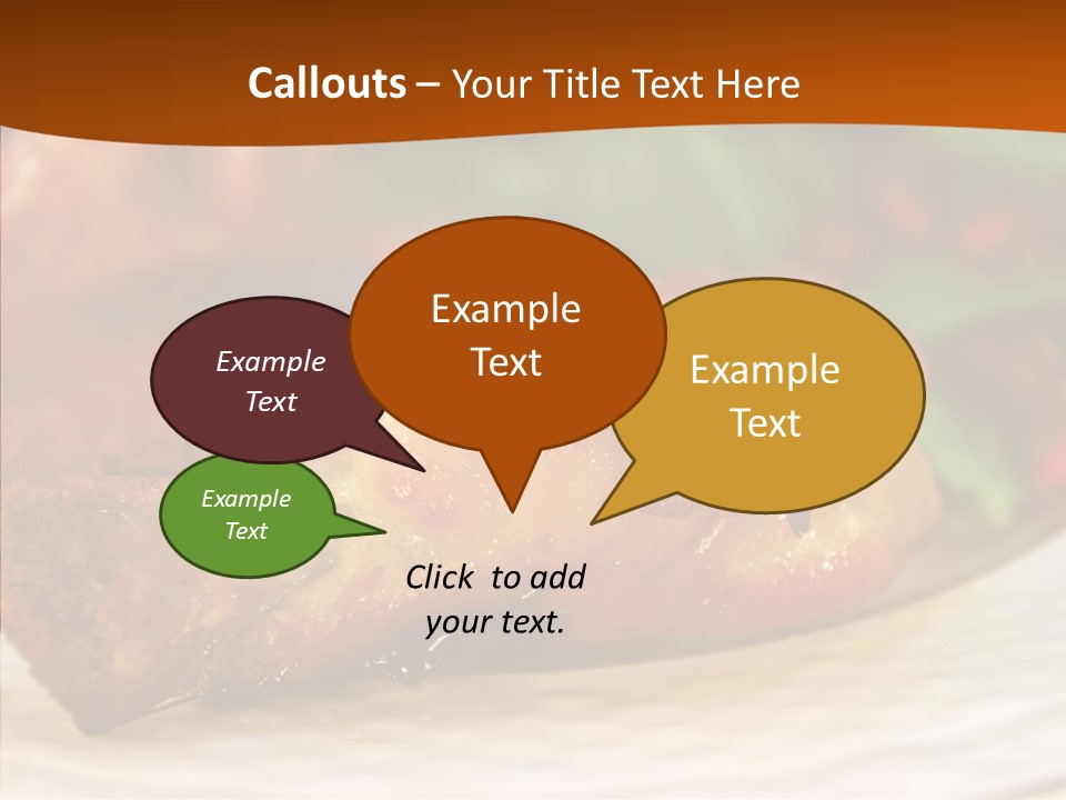 Dinner Entree Nutritional PowerPoint Template