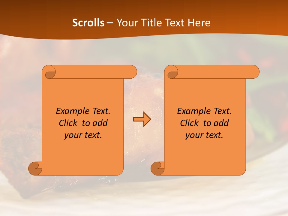 Dinner Entree Nutritional PowerPoint Template