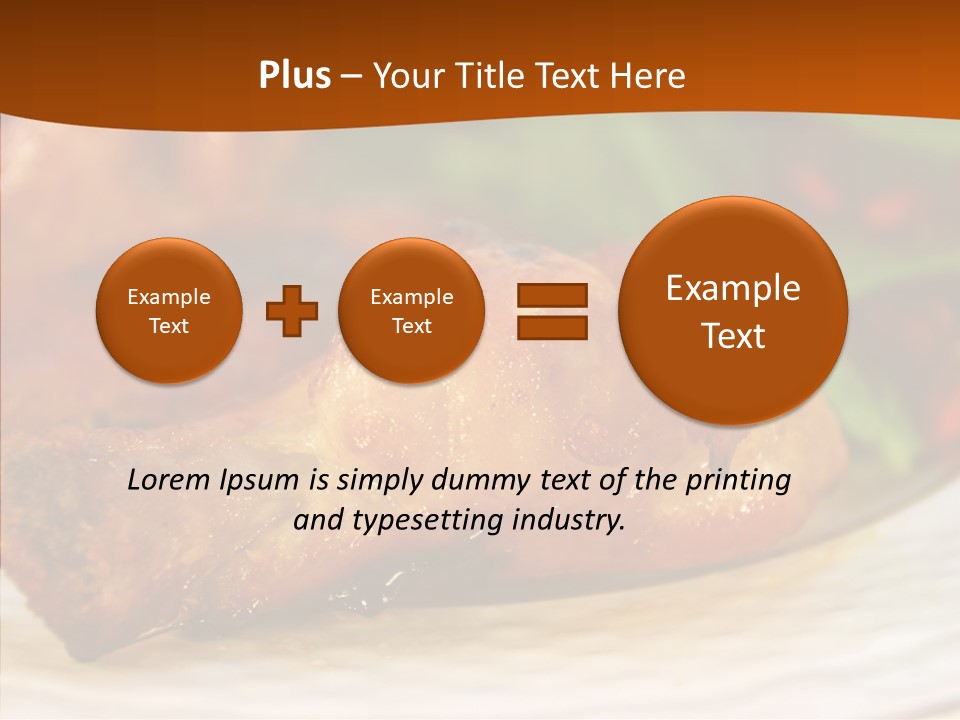 Dinner Entree Nutritional PowerPoint Template