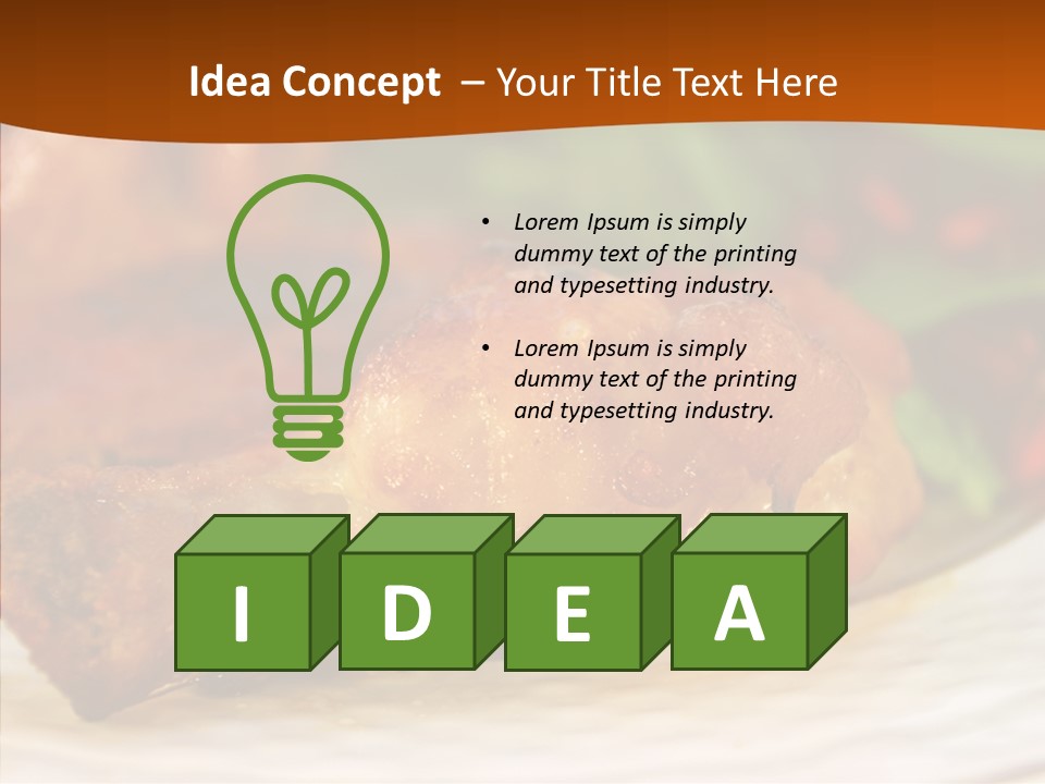 Dinner Entree Nutritional PowerPoint Template