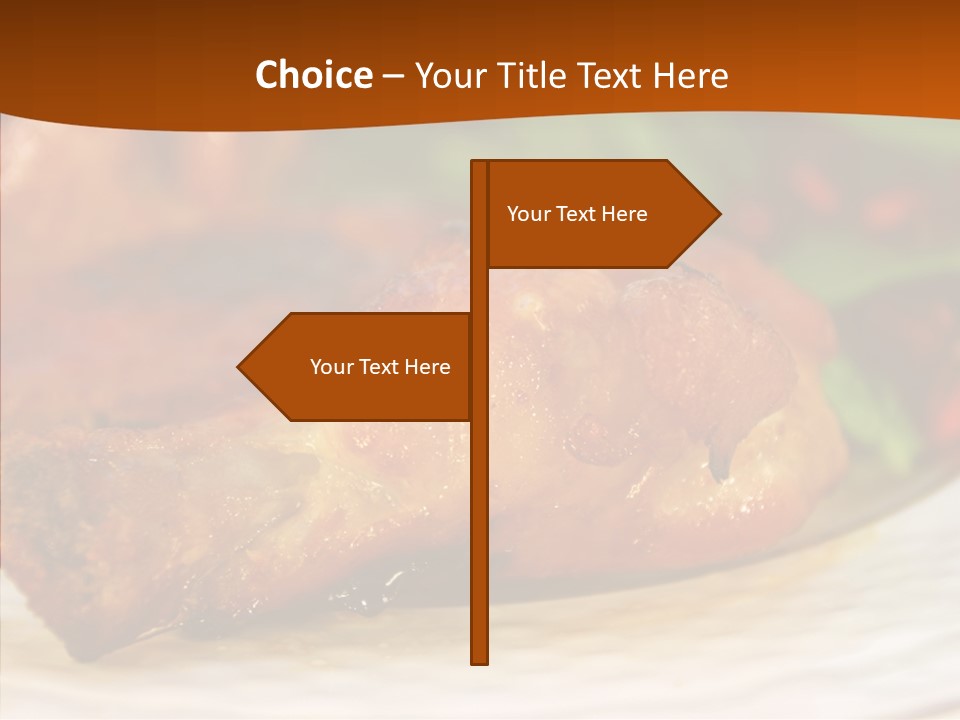 Dinner Entree Nutritional PowerPoint Template