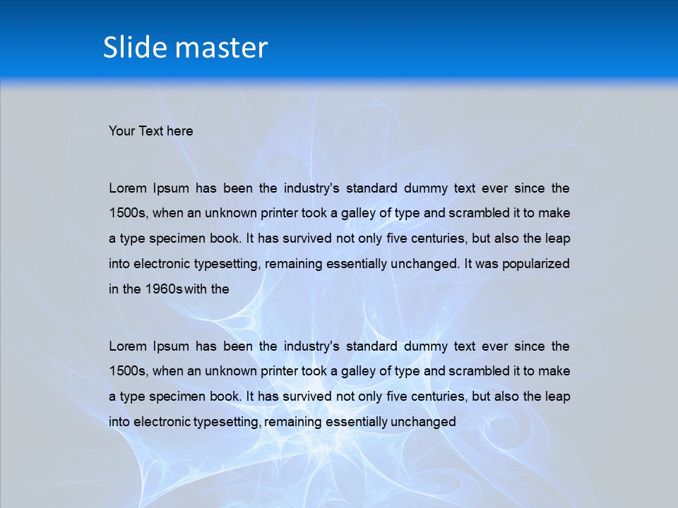 Fairy Smoke Sea PowerPoint Template