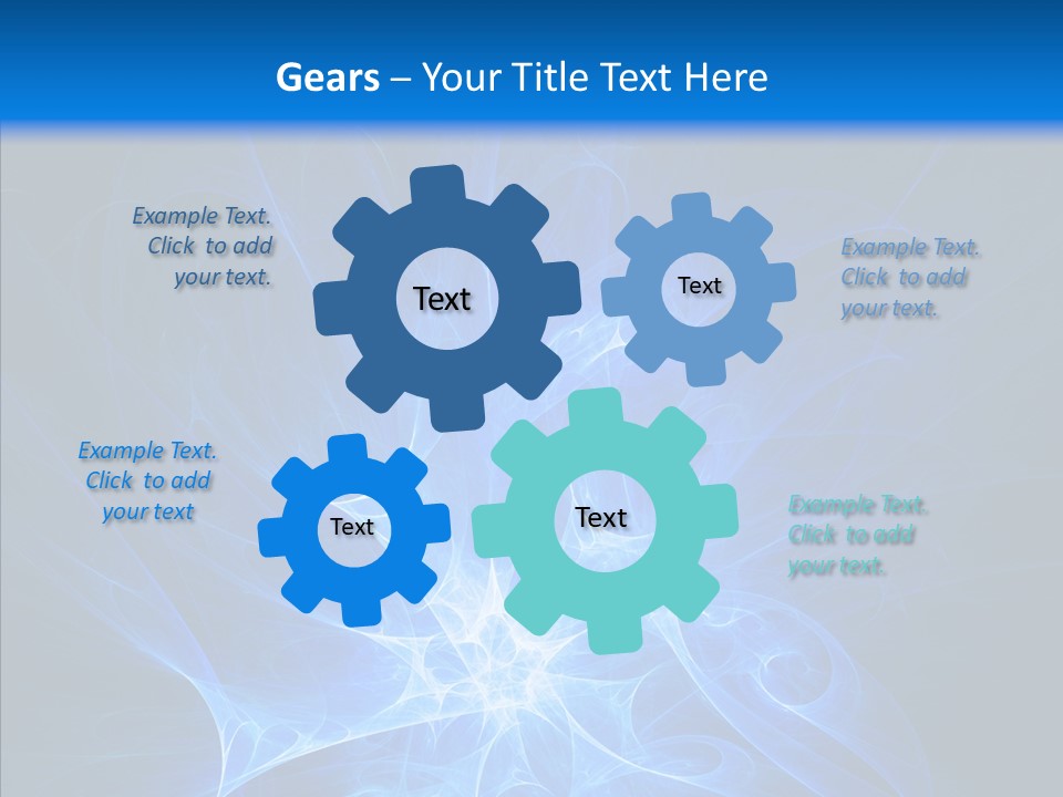 Fairy Smoke Sea PowerPoint Template