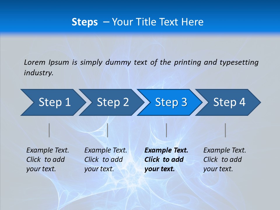 Fairy Smoke Sea PowerPoint Template