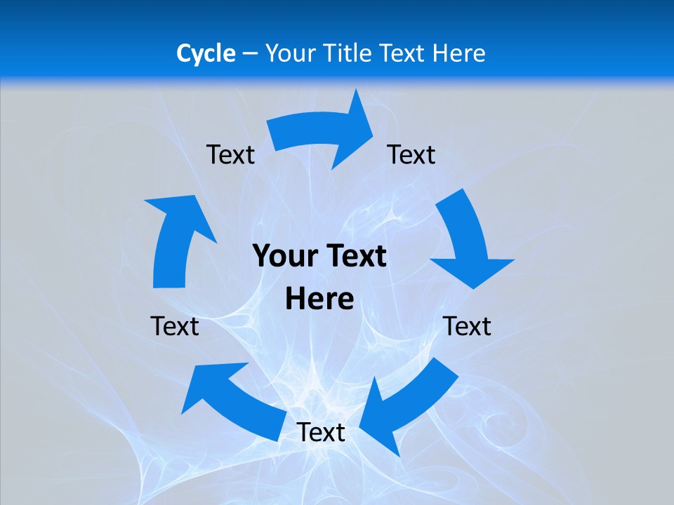 Fairy Smoke Sea PowerPoint Template