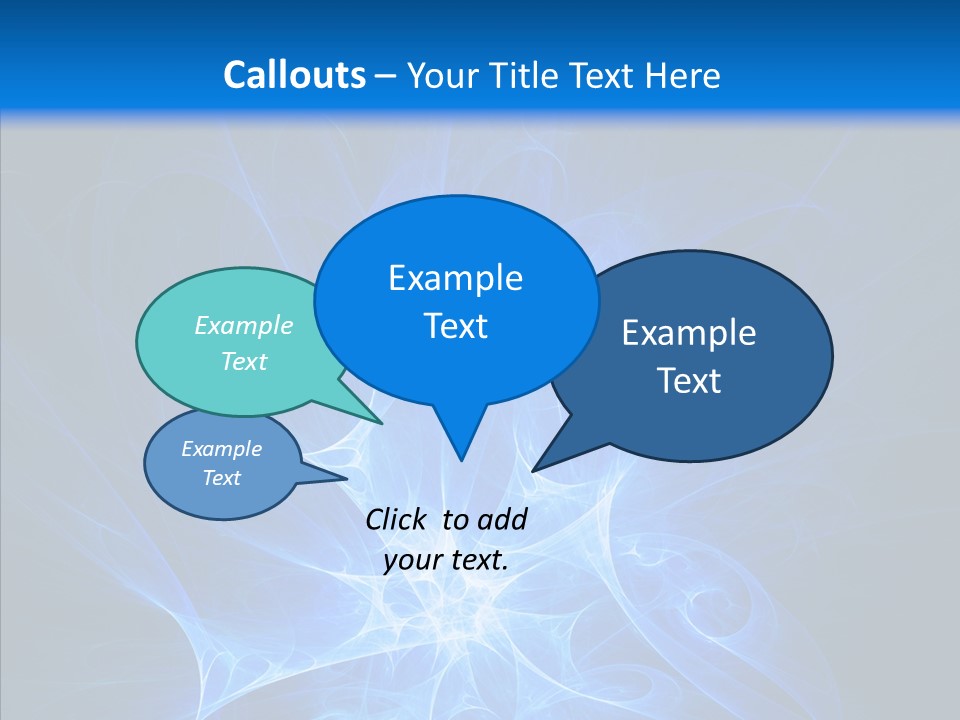 Fairy Smoke Sea PowerPoint Template