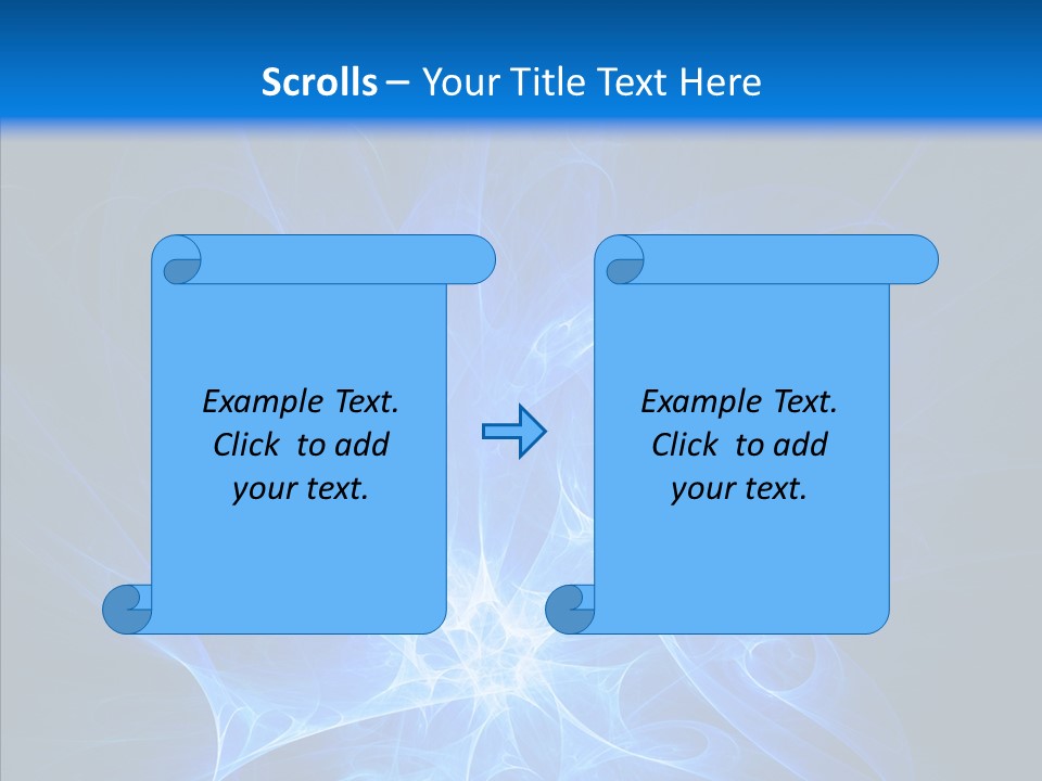 Fairy Smoke Sea PowerPoint Template
