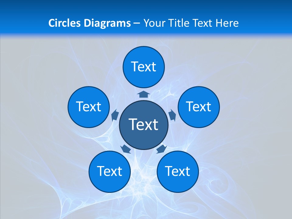 Fairy Smoke Sea PowerPoint Template