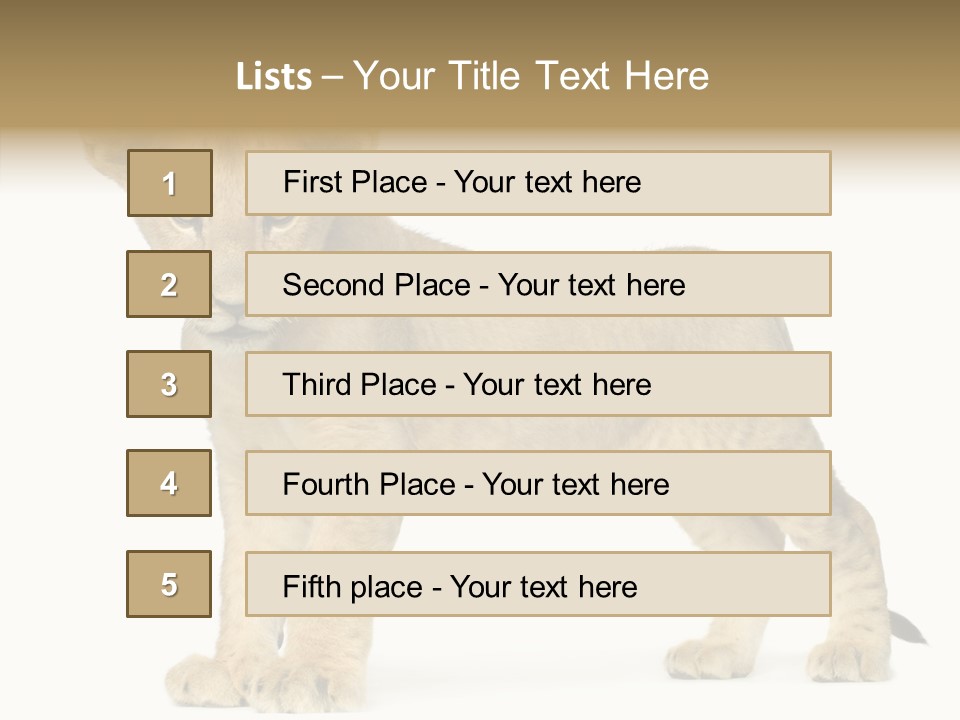 Tail Whisker Shot PowerPoint Template