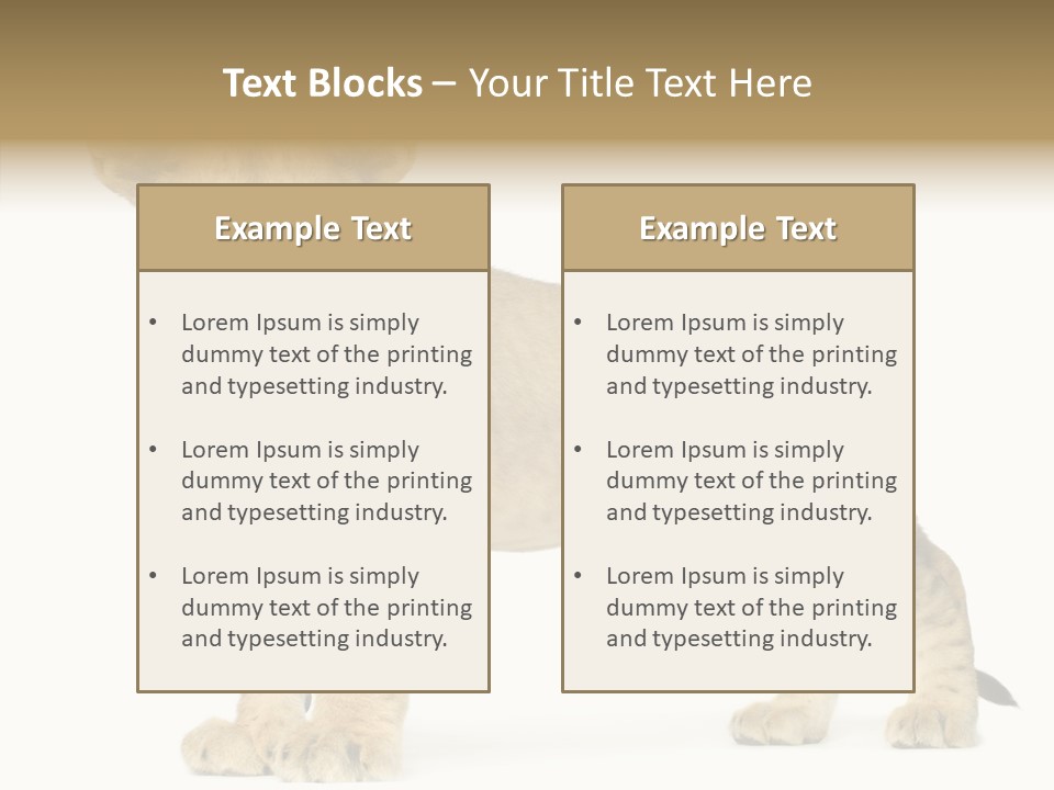 Tail Whisker Shot PowerPoint Template