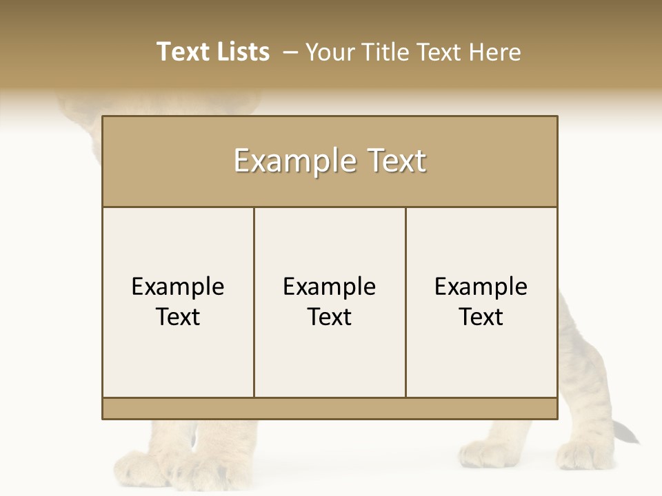 Tail Whisker Shot PowerPoint Template