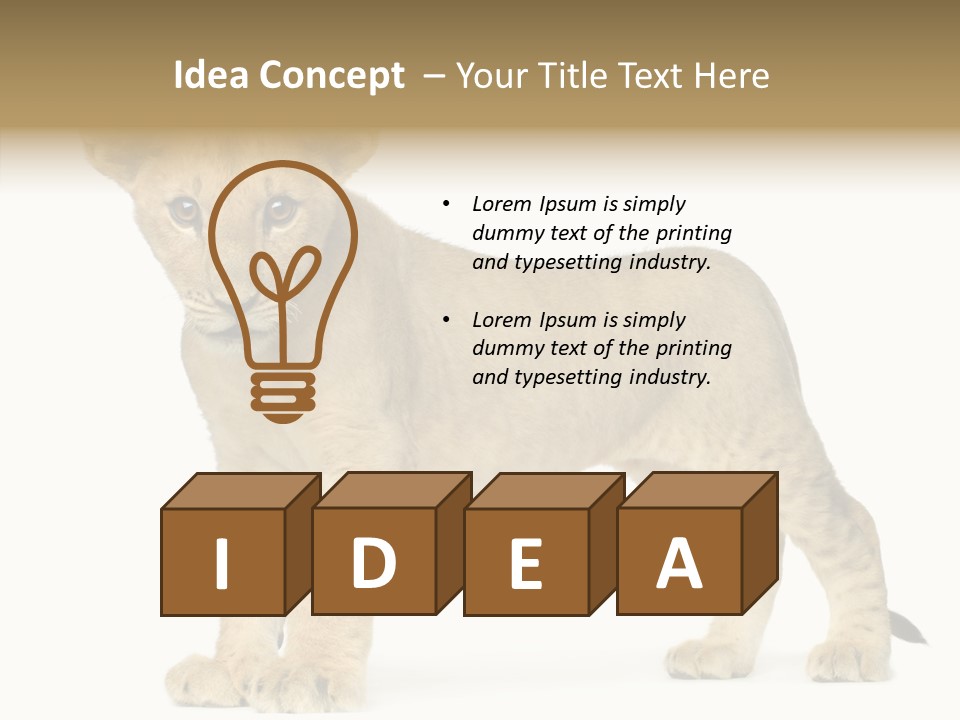 Tail Whisker Shot PowerPoint Template