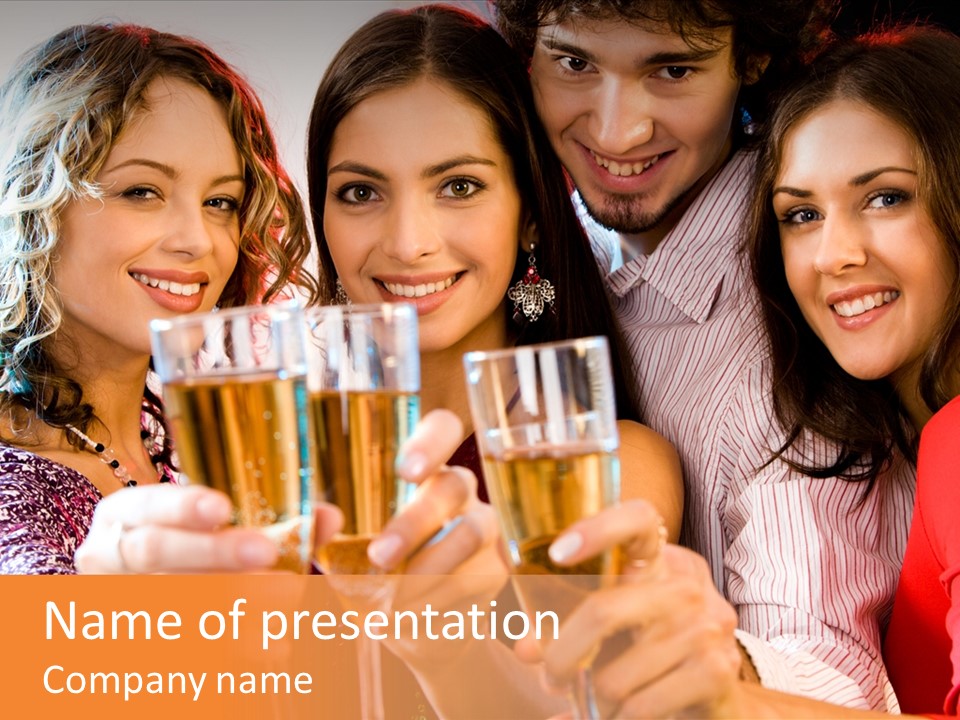 X Mas Males Laughing PowerPoint Template