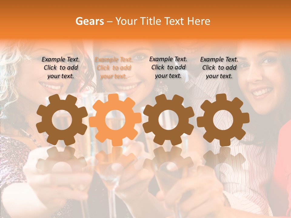 X Mas Males Laughing PowerPoint Template