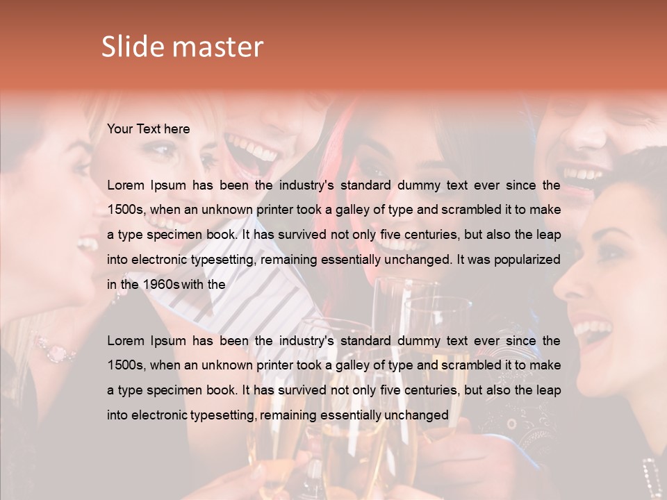 Friendship Nightclub Alcohol PowerPoint Template