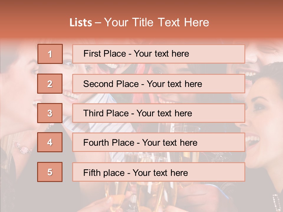 Friendship Nightclub Alcohol PowerPoint Template