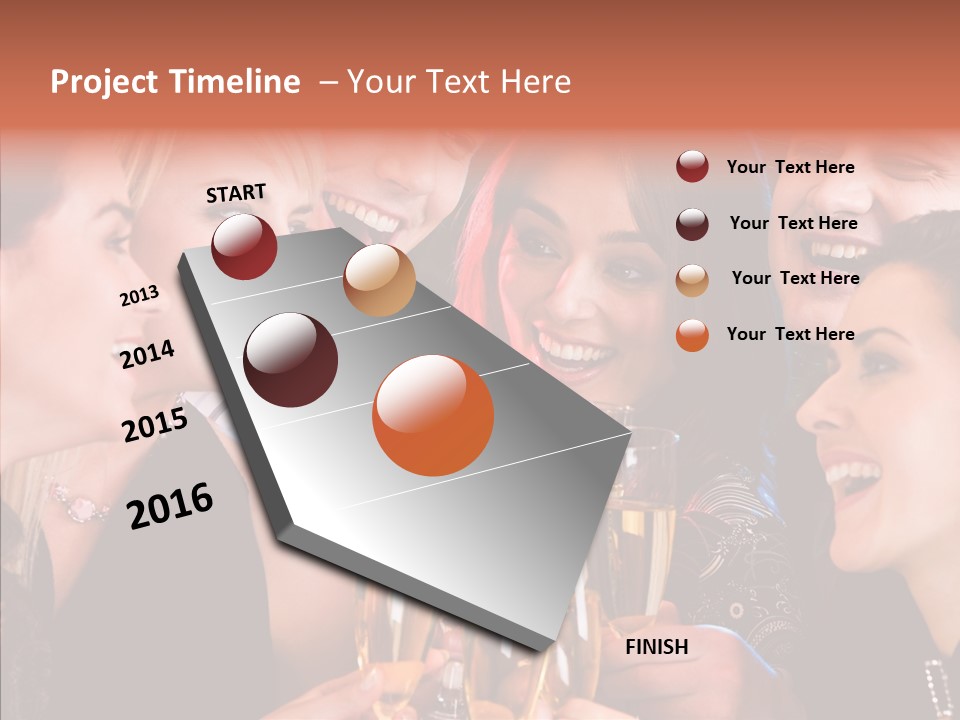 Friendship Nightclub Alcohol PowerPoint Template