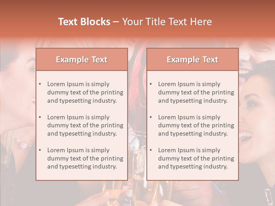 Friendship Nightclub Alcohol PowerPoint Template