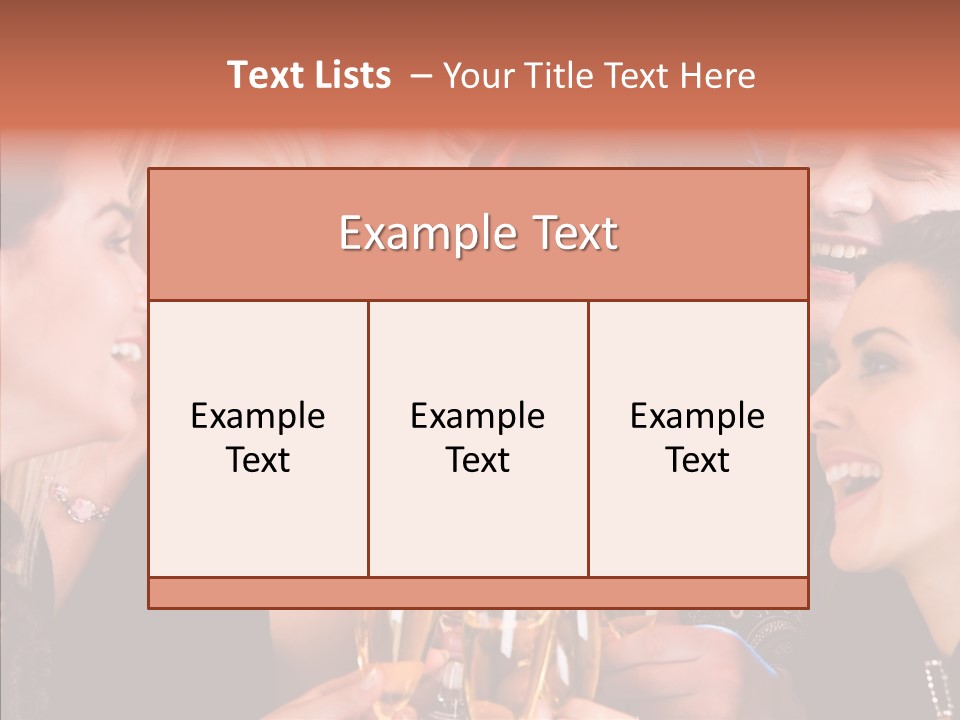 Friendship Nightclub Alcohol PowerPoint Template