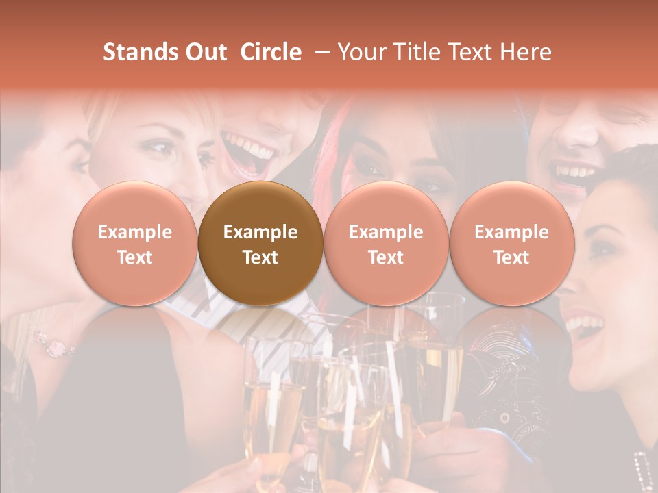 Friendship Nightclub Alcohol PowerPoint Template