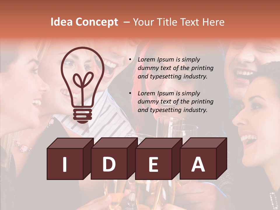 Friendship Nightclub Alcohol PowerPoint Template