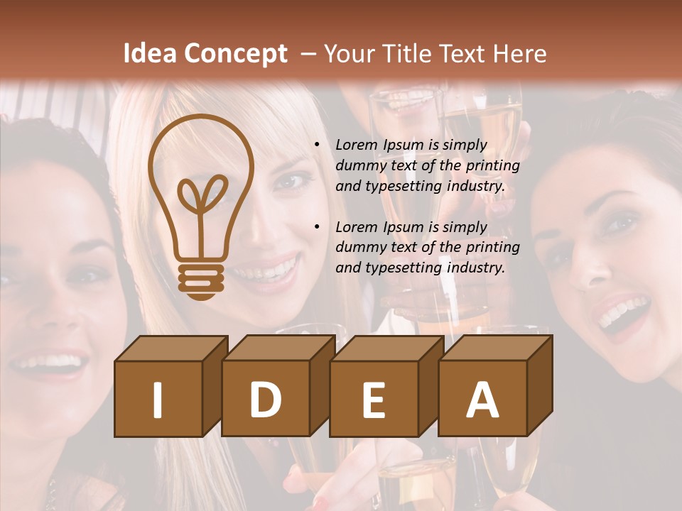 Gathering Holidays Male PowerPoint Template