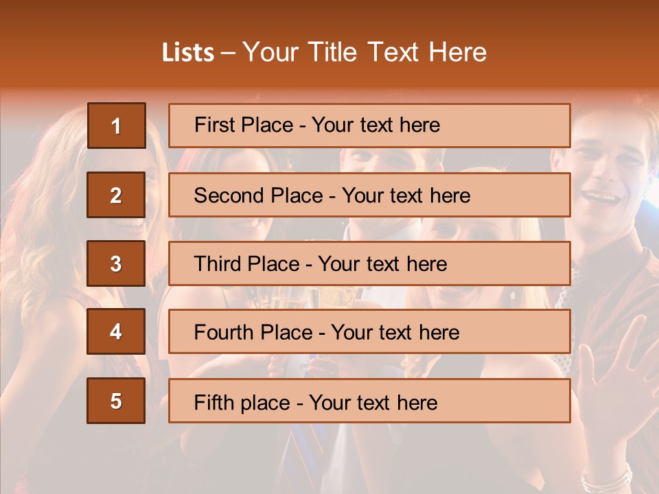 Champagne New Year  PowerPoint Template