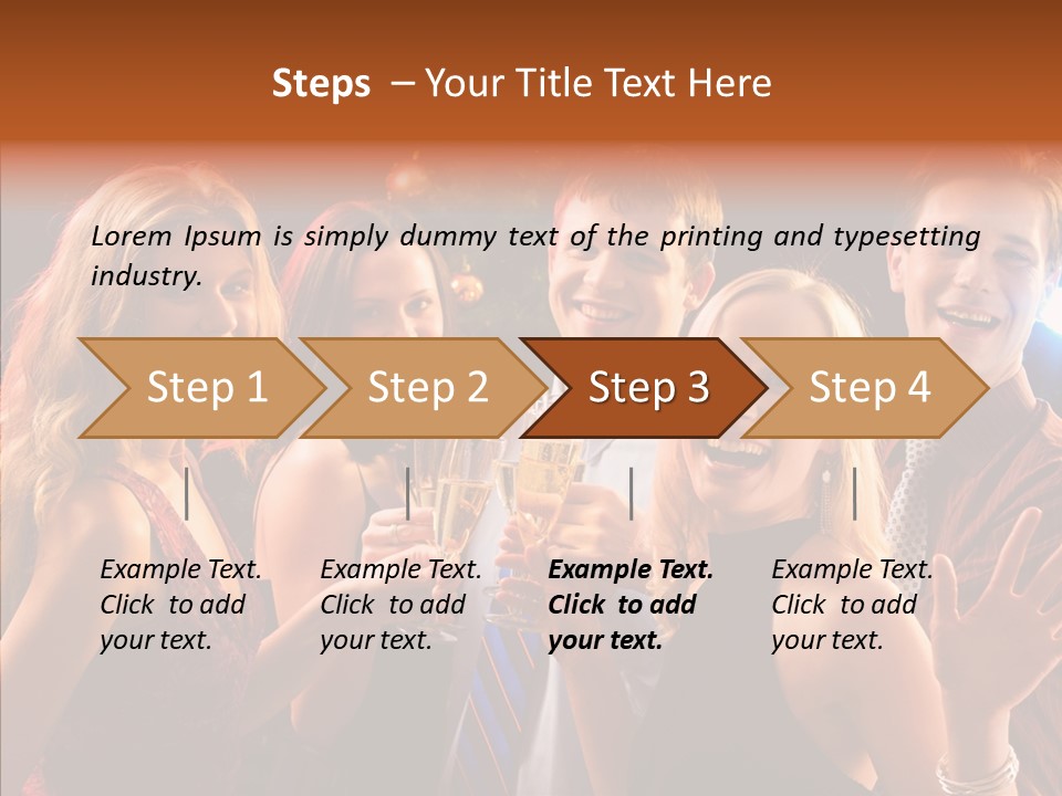 Champagne New Year  PowerPoint Template