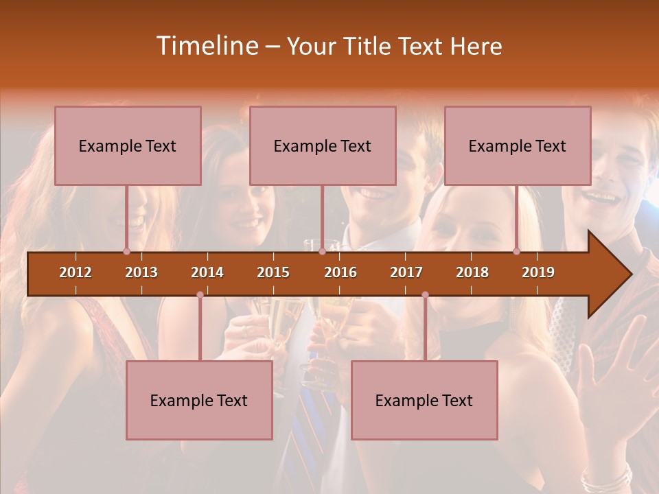 Champagne New Year  PowerPoint Template