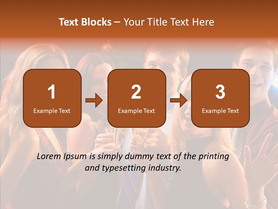 Champagne New Year  PowerPoint Template