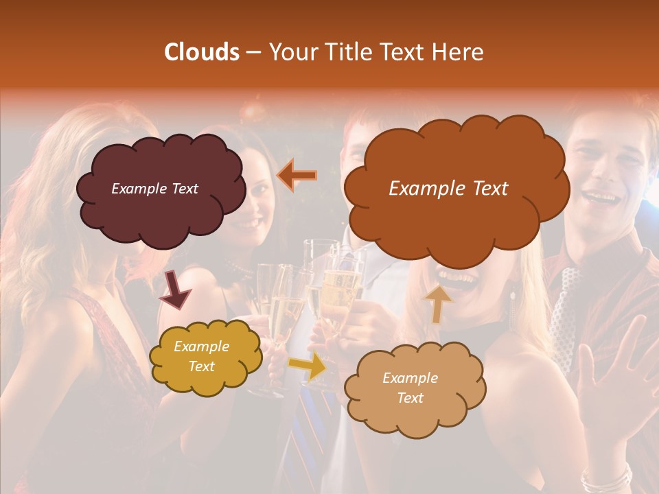 Champagne New Year  PowerPoint Template